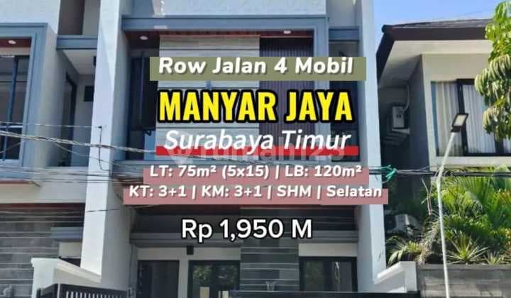 Rumah Baru Modern Minimalis Manyar Jaya Surabaya Timur