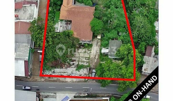 Tanah ada bangunannya pinggir jl raya karang tengah Lebak Bulus