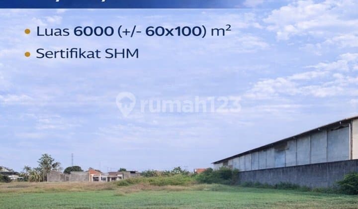 Dijual Lahan Tanah Commercial / Industri di Raya By Pass Krian