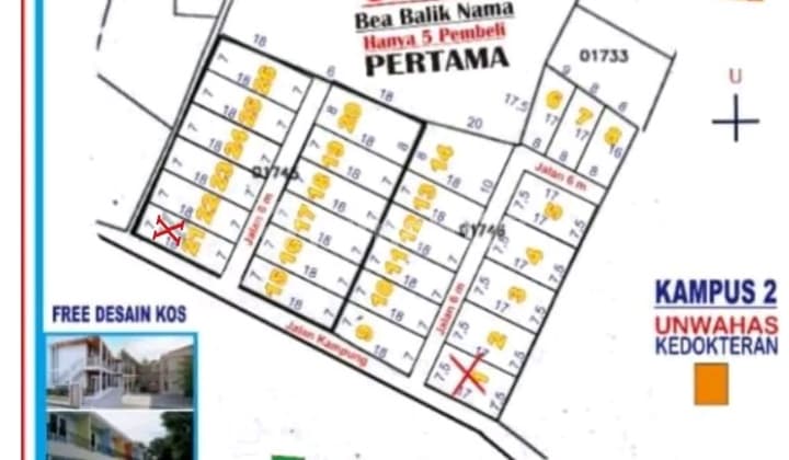 Tanah Kavling Murah bisa Dicicil di Kandri Gunungpati