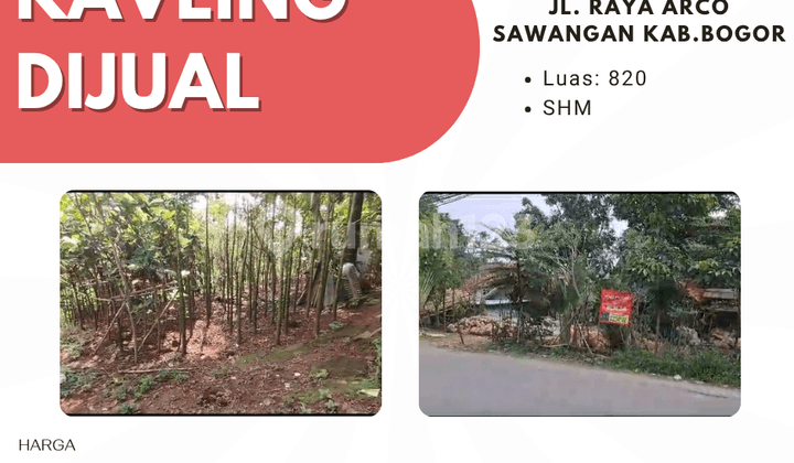 Kavling For Sale on Jl Raya Arco Sawangan