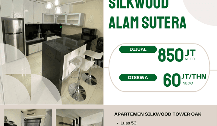DISEWA APARTEMEN SILKWOOD TOWER OAK ALAM SUTERA