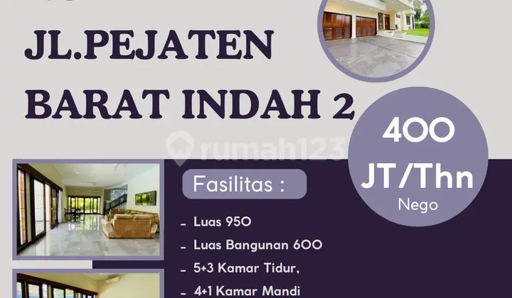 Disewa Rumah Pejaten Barat, Jakarta Selatan
