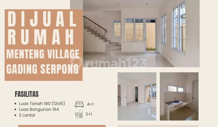 Dijual Rumah Menteng Village Gading Serpong