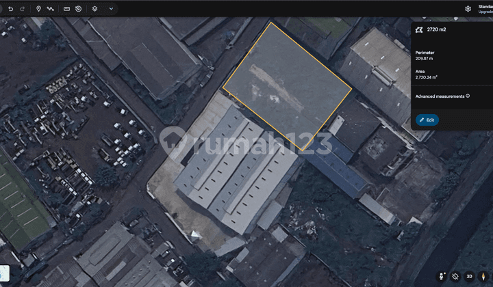 Sewa Kavling Kapuk Kamal Indah 2700m² ( Raya Benda ) - Jakarta Barat