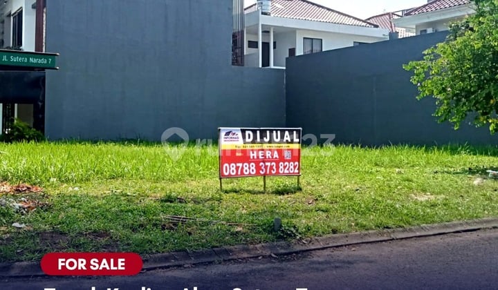Dijual tanah kavling strategis luas 398 m2 lokasi strategis di Sutera Narada, Alam Sutera- Tangerang