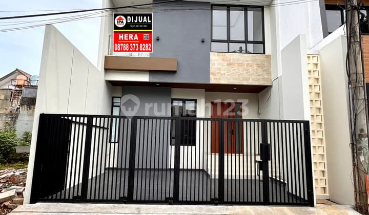 Dijual Rumah Brandnew Minimalis di Taman Villa Meruya Hadap Selatan 3 Kamar Tidur Bebas Banjir Luas 126 M Harga 3M An Siap Huni