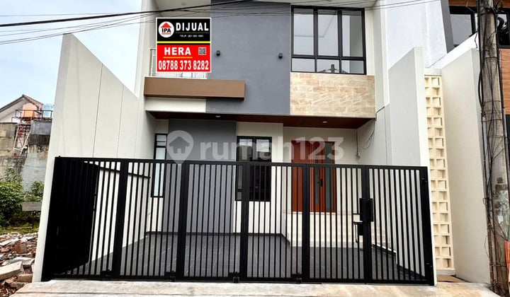 Dijual Rumah Brandnew Minimalis di Taman Villa Meruya Hadap Selatan 3 Kamar Tidur Bebas Banjir Luas 126 M Harga 3M An Siap Huni
