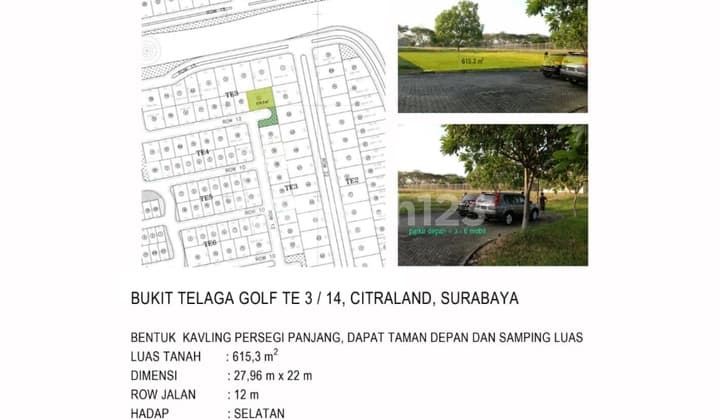 Jual Tanah Kavling Bukit Telaga Golf Citraland