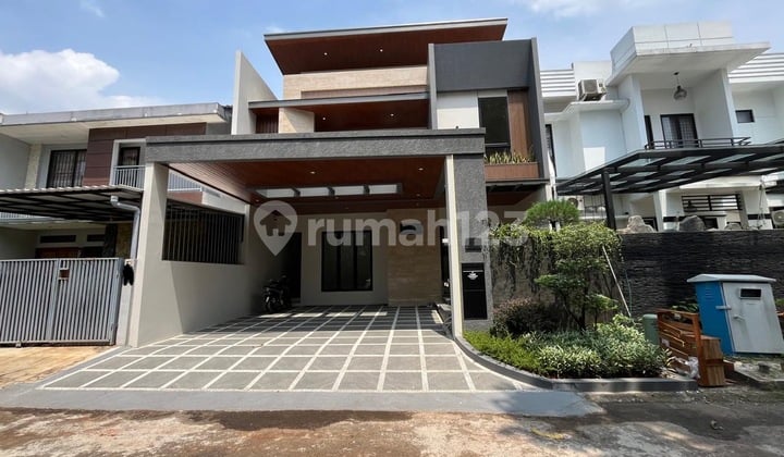 Dijual Rumah 2 Lantai Desain Modern Kontemporer di Taman Chrysant Bsd