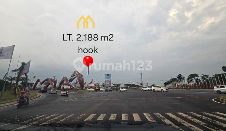 Jual Kavling Komersil Hook di Jalan Boulevard Gading Serpong