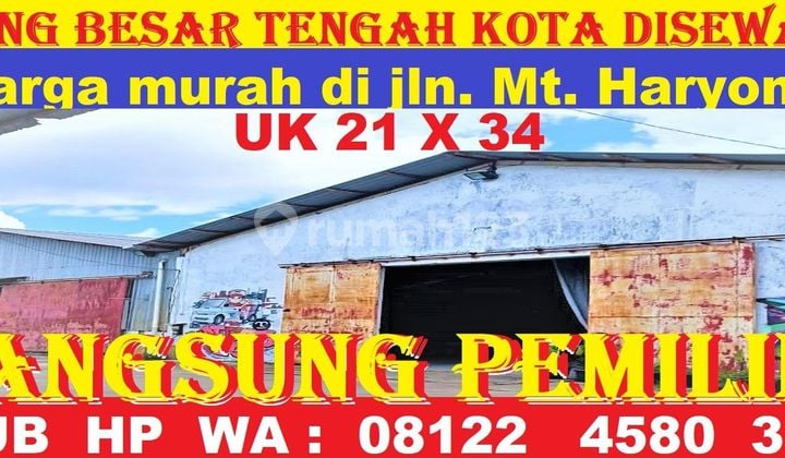 Gudang Besar Strategis Tengah Kota