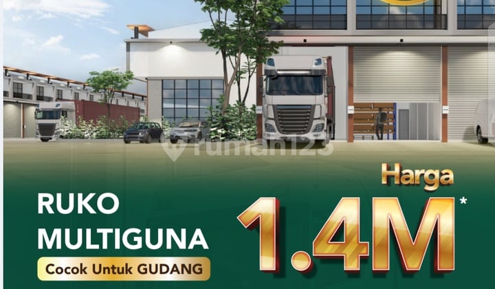 Cuma Dp 30 Juta Sudah Dapat Ruko Baru Multiguna Cocok Gudang Mini/e Commerce/investasi Usaha Di Jababeka Bispark , Jababeka Bekasi