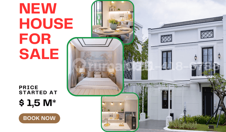 Rumah Klasik Desain Eropa Summarecon Makassar Unit Tersedia