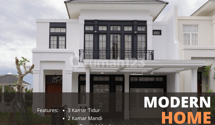 Rumah Gaya American Classic Hanya 2,9 M An Dekat Bandara Makassar