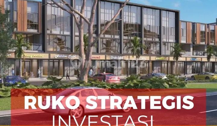 DIJUAL RUKO 3 LANTAI STRATEGIS PINGGIR JALAN DI SUMMARECON