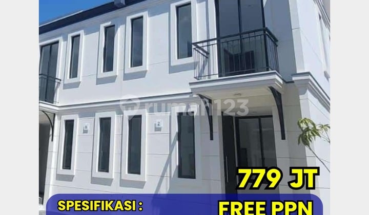 Rumah Harga Terjangkau 2 Lantai di Summarecon Dekat Bandara