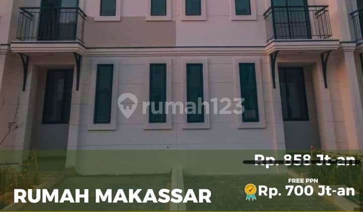 Rumah Gaya Eropa Topaz Residence Dekat Bandara Tol Makassar
