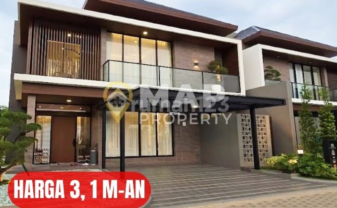 Rumah Gaya Kontemporer Jepang Fasilitas Lengkap Dekat Bandara