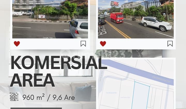 Dijual Tanah Pinggir Jalan Gatot Subroto Barat Hotel Aston