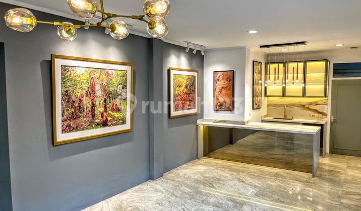 For Rent Luxury House in Kebayoran Baru, Facing Park, Near JIS Pattimura