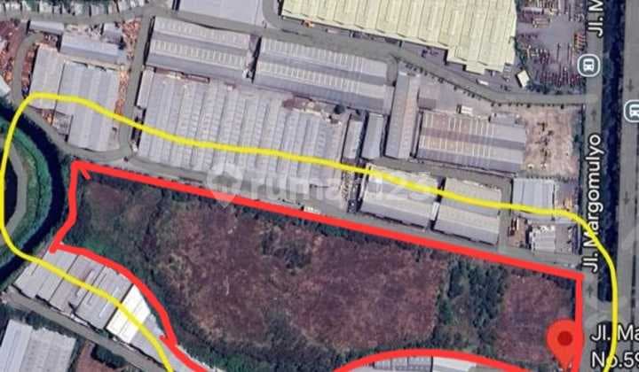 Raya Margomulyo 5.9ha Lahan Industri Jalan Kembar 5jt 295m Nego
