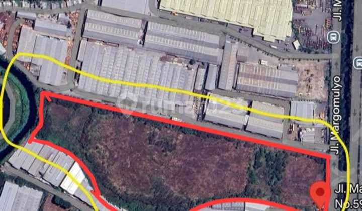 Raya Margomulyo 5.9ha Lahan Industri Jalan Kembar 5jt 295m Nego