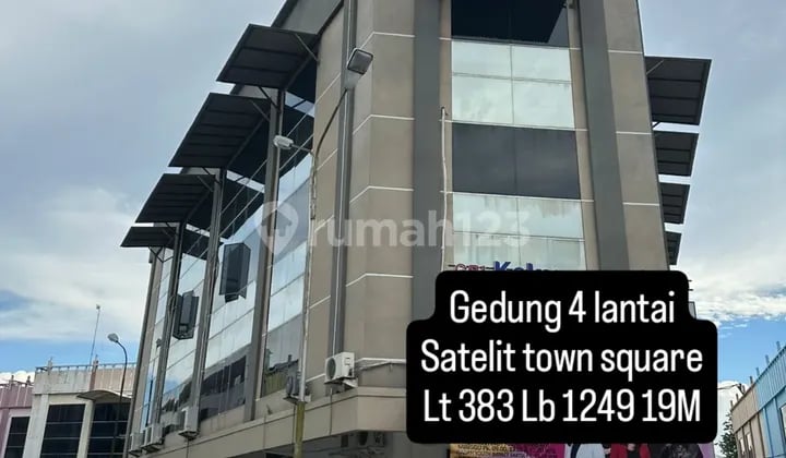 Gedung Satelit Town Square 4lantai Parkiran Luas Sewa 450jt Bagus