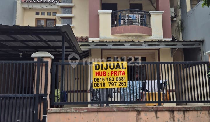 Rmh 2Lt di Jl Akalipa Kemang Pratama 3, Bekasi LT 135, Bgn 105, 3Kt, Siap Huni, Pusat Kota