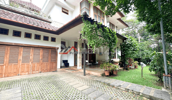 2-Story Ready-to-Occupy House with Spacious Yard in Lebak Bulus Complex, South Jakarta