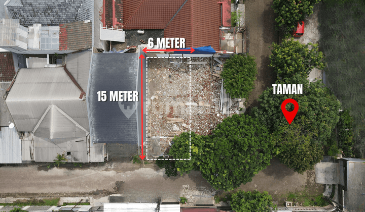 Dijual kavling hook strategis dan cantik di Villa Melati Mas