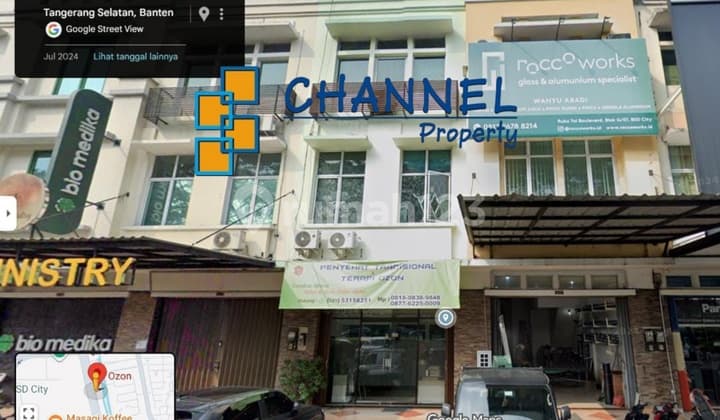 Jual Ruko 3 Lantai Lokasi Strategis Jalan Raya Boulevard Bsd, St
