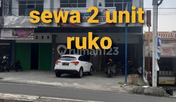 Dua Unit Ruko Jl. Pramuka. Langkapura, Kemiling