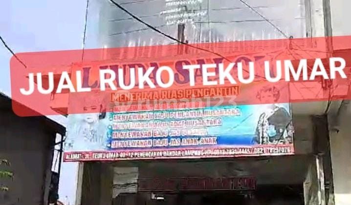 Jual Cepat Ruko Murah Di Jl.teku Umar ,kedaton