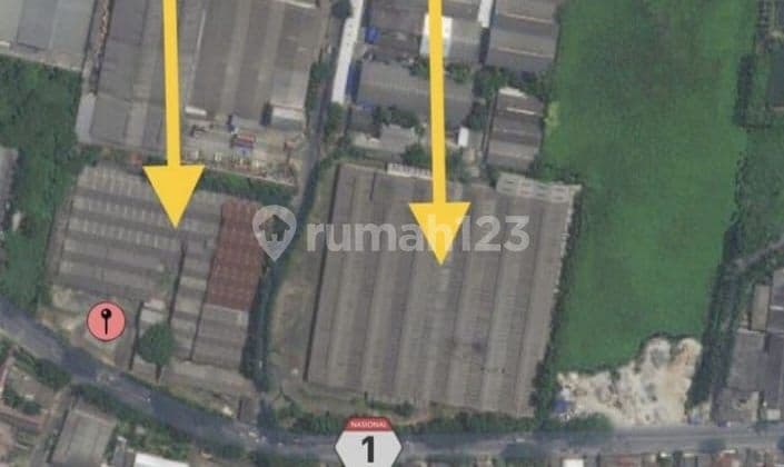 Ex Pabrik Karoseri 3.3 Ha HGB dekat Tol Jln. Raya Serang, Cikupa.