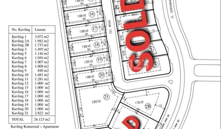 Kavling Komersial Paramount Land Lokasi Strategis Gading Serpong