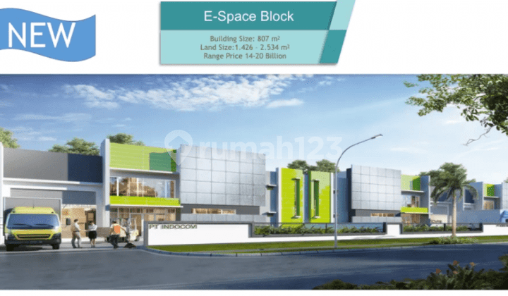 Gudang Keren E Space Block Jababeka Bebas Banjir di Cikarang