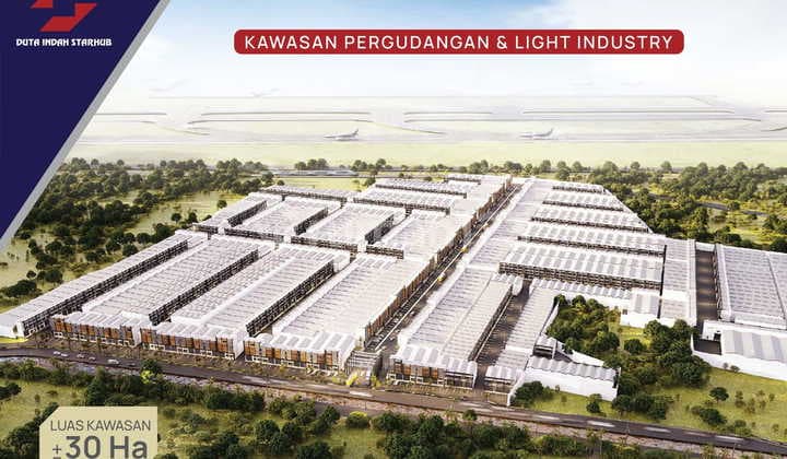 Dijual Gudang di Duta Indah Starhub Lokasi Dekat Bandara di Tangerang