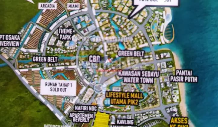 Disewakan Tanah Luas 1685 m2 Pantai Indah Kapuk Jakarta Utara