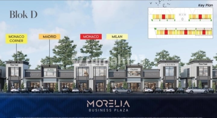 Ruko Morelia Bisnis Plaza Type Mezzanine Di Kota Podomoro Tenjo