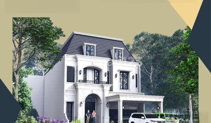 Rumah Mewah dengan Design American Clasik di Puri Bintaro.