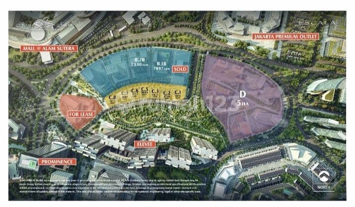 Jual tanah komersil alam sutra boulevard murah jarang ada