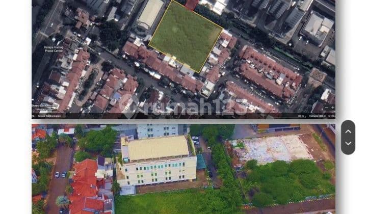 Jual tanah komersial kelapa gading pinggir jalan cocok utk kantor showroom
