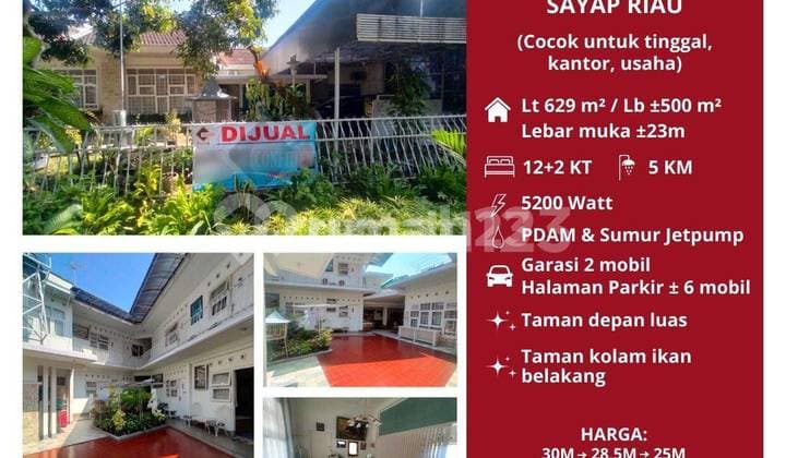 Turun Harga! Jual Cepat Rumah Antik Kokoh Jaman Dulu Lokasi Pusat Kota Bandung Sayap Riau Dkt Jalan Bengawan Aceh Taman Pramuka Cihapitjarang Ada Sekali!cck U/tinggal/kantor Karena Ada Ruangan Khusus Kantor+ Rumah Induk
