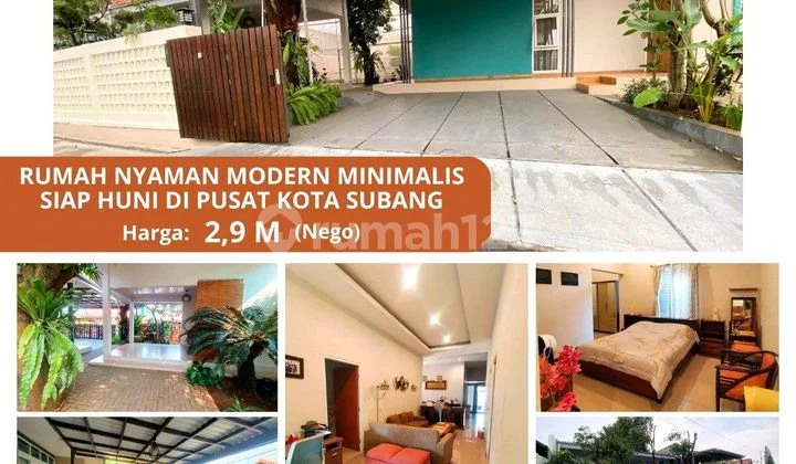 Rumah Murah Pusat Kota Subang Lux Mewah Luas Bonus Full Furnished