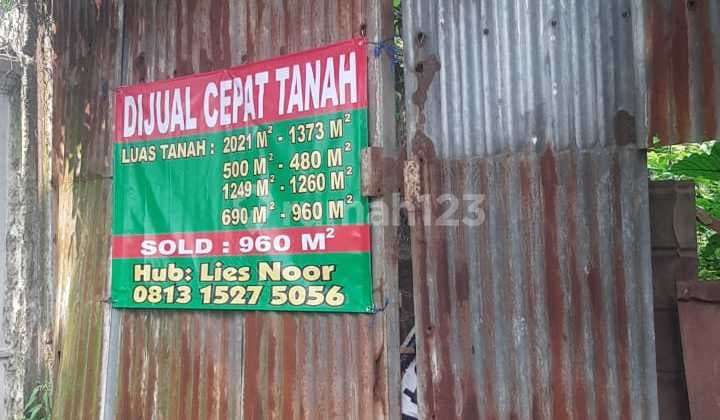 TNH KOSONG CINERE MEGAPOLITAN DLM KOMPL SIAP BANGUN, LT 690 M2 (27X25.5 M2) DAPAT DIBANGUN UNTUK 4 (EMPAT) RUMAH BARU TINGKAT