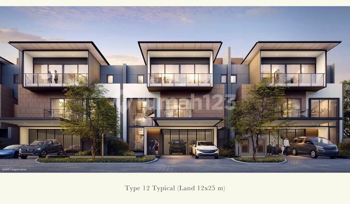 Dijual Rumah Mewah Di Cluster Layton Type 12x25, Bsd City