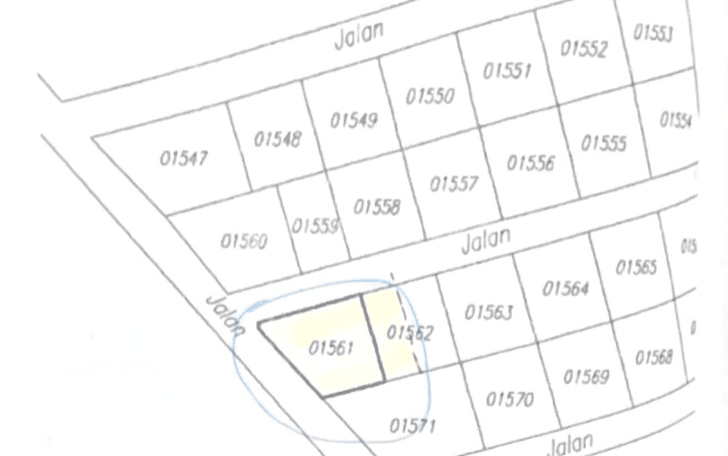 Kavling Puri Syailendra 604Mtr, bisa Beli Sebagian 419M dan 185M
