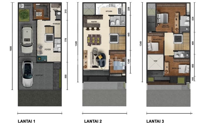 JUAL RUMAH ROYAL SERENE SETRADUTA AMERICAN TROPIS