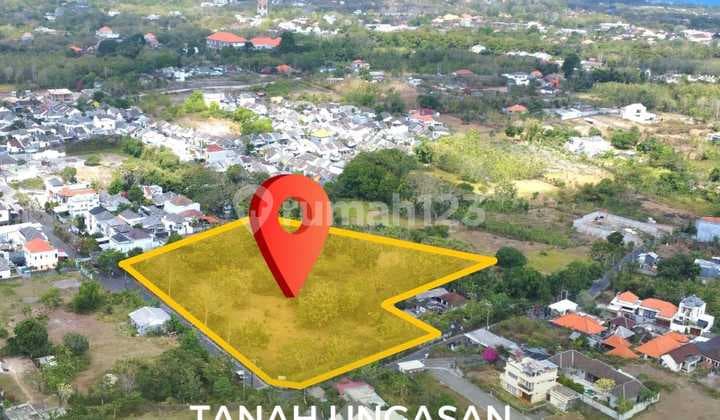 Tanah Jimbaran Goa gong Jalan Utama Dapat 2 Akses Jalan Lingkungan Villa dan Perumahan